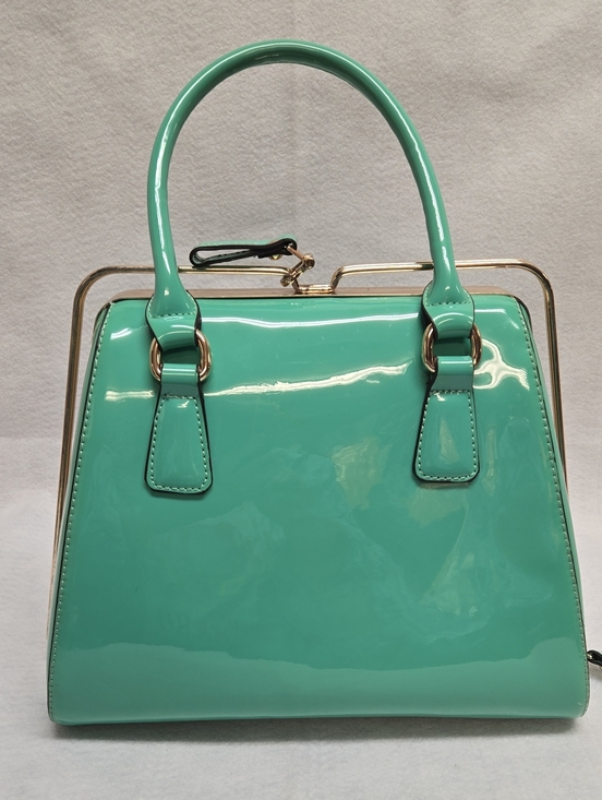 no brand Handbags - Mint Green Top-Handle Satchel With Wallet 10x12x6 W/ Wallet